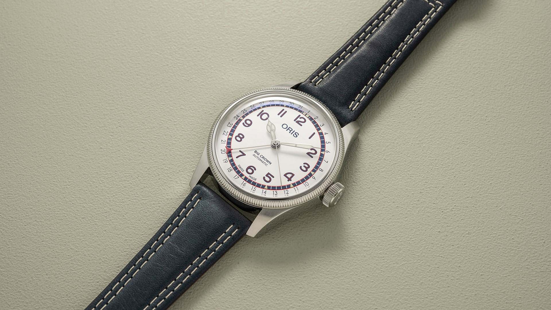 Oris Oris Big Crown Hank Aaron Limited Edition 01 754 7785 4081-Set, big crown швейцария мужские часы на браслете кожаный боковой вид